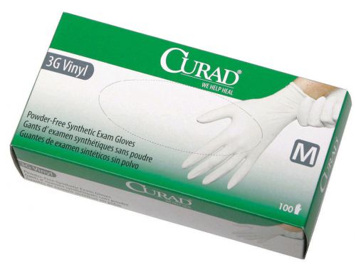 Curad 3G Vinyl Powder-Free Exam Gloves Case 1000 Large
