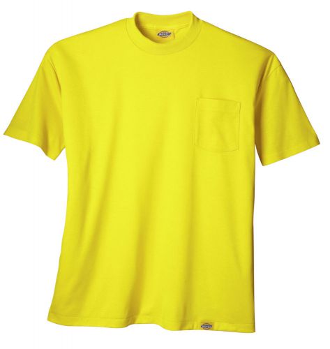 Dickies VS201AY 2XL Extra Extra Large Yellow Visibility Pocket Tee