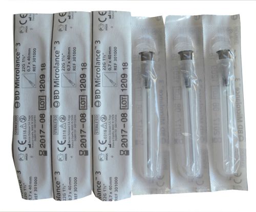 10 15 20 25 30 40 50 bd needles +swabs 22g 0.7x30 &amp; 0.7x40 black fast cheapest for sale