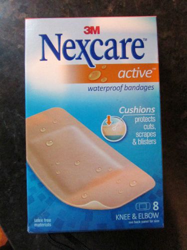 NEW Nexcare Waterproof Bandage - 2.38&#034; x 3.50&#034; - 1 Pack of 8 - Cushioned