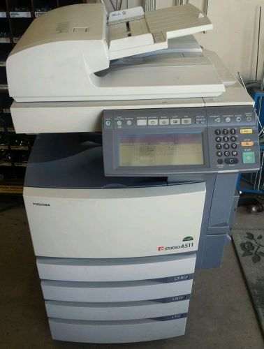Toshiba e-studio 4511 color copier. print/fax/scan for sale