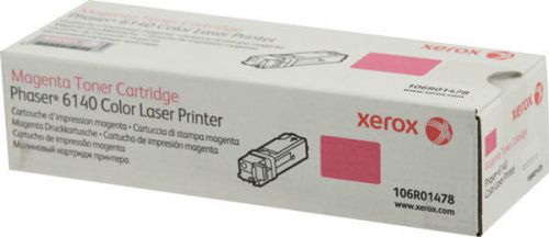 Xerox Magenta toner Cart. for Phaser 6140 printer Pt #106R1478 genuine OEM