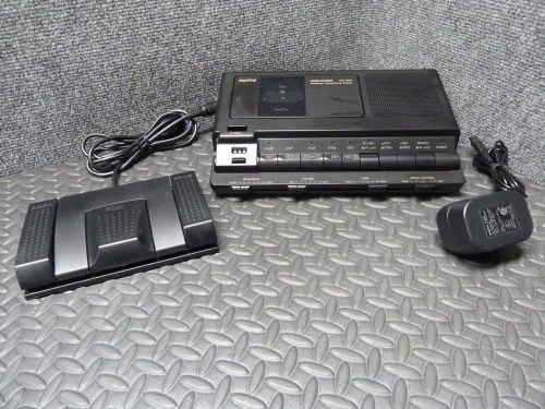 Free shipping! sanyo trc-8800 desktop cassette voice recorder transcriber &amp; foot for sale