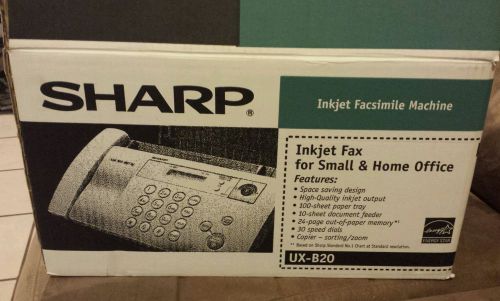 Sharp Inkjet Fax, UX-B20 New!!