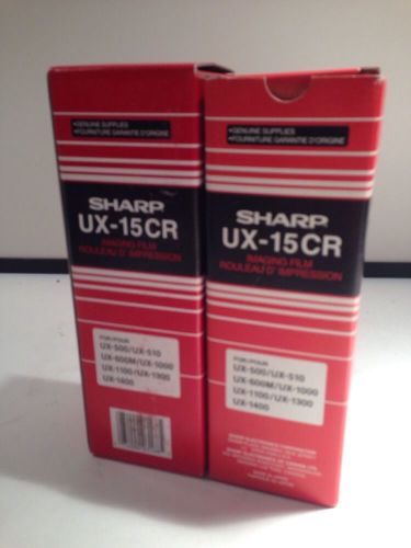 2 NEW GENUINE SHARP UX-15CR FAX MACHINE IMAGING FILM UX-500 510 510A 600M 1000