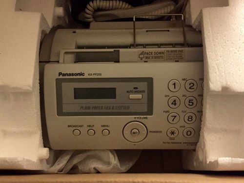 Panasonic Compact Plain Paper Fax/Copy Machine - KXFP205