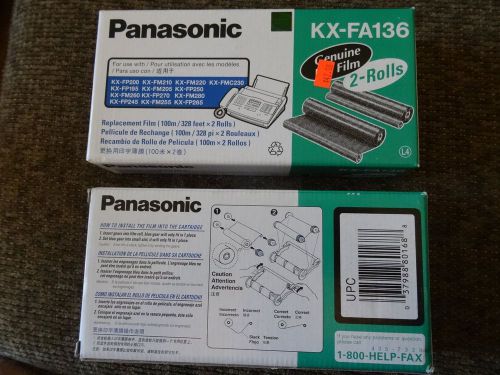 Panasonic KX-FA136 ink film rolls (4 rolls total), brand new in box