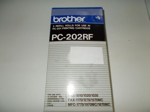 (2) GENUINE BROTHER PC-202RF FAX ROLLS