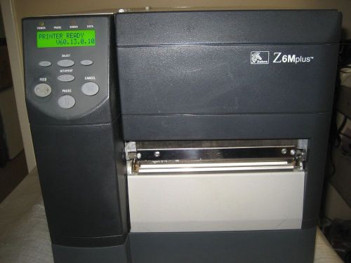 Zebra 6M Plus Thermal Label Printer Z6M00-2001-1000   (AS IS)