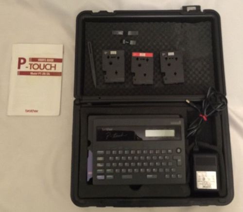Brother P-Touch PT20 Electronic Labeling System AC Adapter, Carrying Case &amp; More