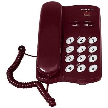 Telecraft feature phone-burgundy blis for sale