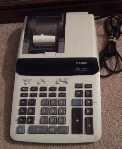 Casio DR-T220 Desktop Calculator with Thermal Printer and Lrg 12-digit  Display