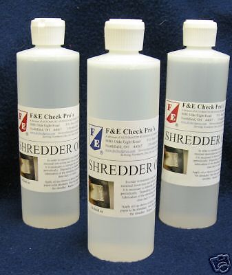 Premium paper shredder oil 16oz, 3-pack: 48 oz total for sale