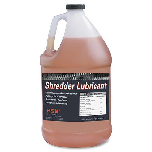 Hsm of america llc hsm shredder lubricant, one gallon bottle. sold as each for sale