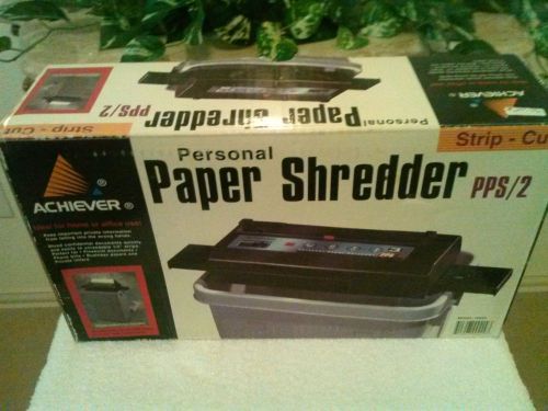 ACHIEVER, Personal Paper Shredder PPS/2, Strip - Cut, Home or Office use ...