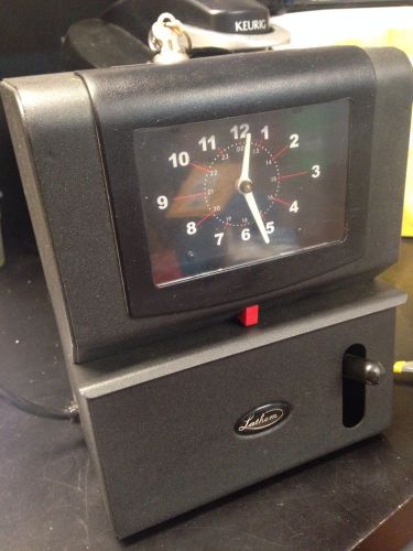 Lathem Heavy Duty 2121 Manual Analog Time Clock Recorder w/ Key WORKS Industrial