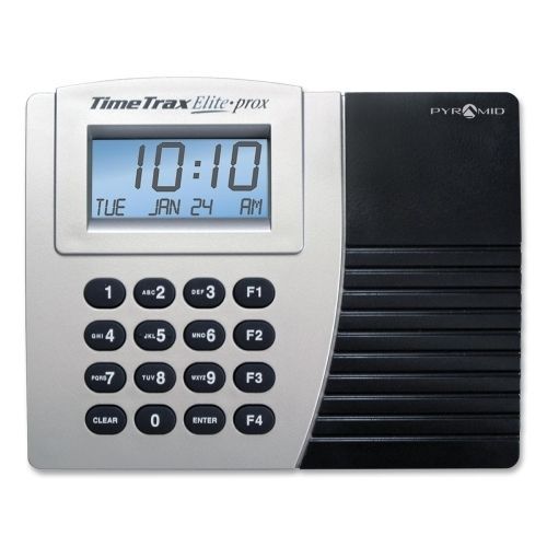 Pyramid ttproxek time/attendance system w/ 15 time cards gray/black for sale