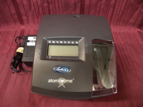 Lathem Atomictime Emplyee Automatic Time Clock Recorder Model 1500E + Power Cord