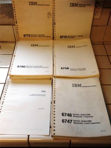 LOT IBM MAINTENANCE LIBRARY INSTALLATION INSTRUCTIONS Used selectric