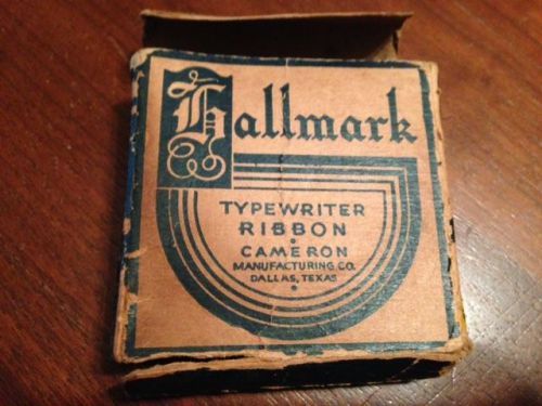 New Vintage Hallmark Typewriter Ribbon Cameron Mfg Black Med Inked Orig Box 1952