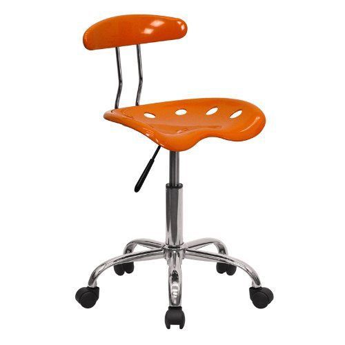 Orange Flash Furniture LF-214-ORANGEYELLOW-GG Vibrant Orange and Chrome Compute
