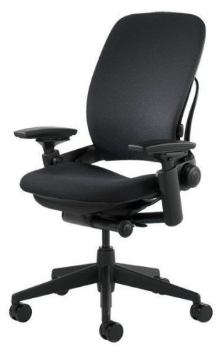 Steelcase Leap Office Chair V2 Highback Model Fully Loaded - BLACK
