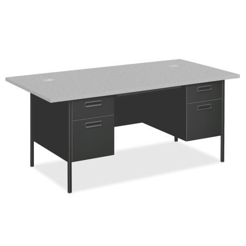 HONP3276G2S Double Pedestal Desk, w/Overhang, 72&#034;x36&#034;x29-1/2&#034;, GRAY/CCL