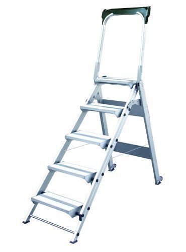 Xtend &amp; Climb WT3 Professional Series Folding Step Stool with Handrail  3-Step