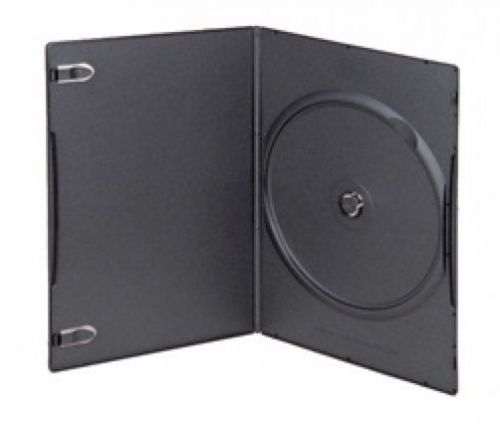 50 super slim black single dvd cases 5mm for sale