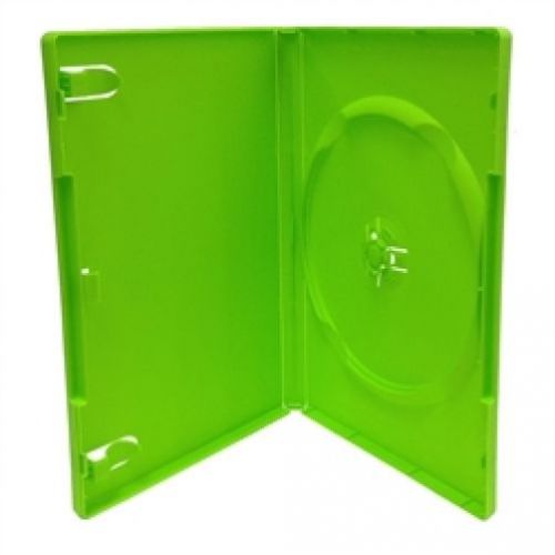 100 STANDARD Solid Green Color Single DVD Cases