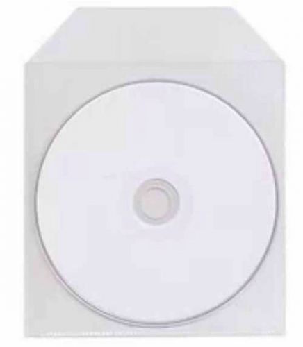 500 - Cpp Clear Cd Plastic Sleeves With Flap Thick (120 Gram)
