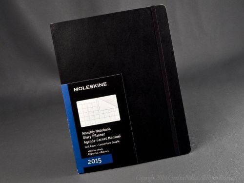Moleskine 2015 Monthly Planner Agenda Travel Extra Large Soft Cover 7 1/2 &#034; x 9 3/4 &#034;