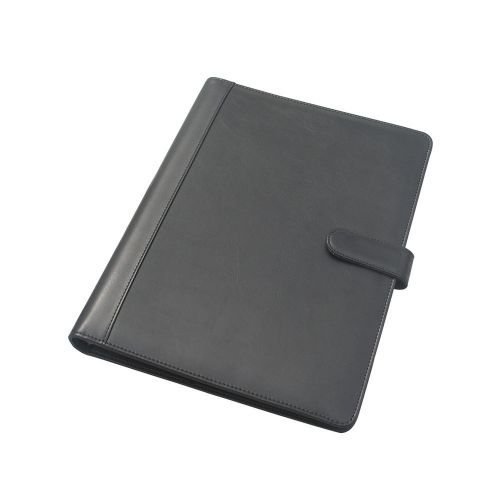 A4 Leather Ring Binder File Folder Document Holder &amp; Calculator Travel Padfolios