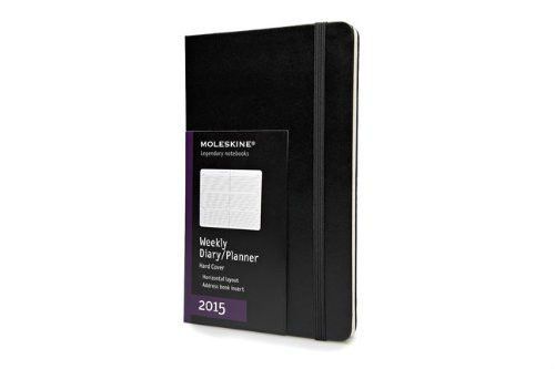 Moleskine 2015 weekly diary/planner - black - 5&#034;x8 1/4&#034; for sale