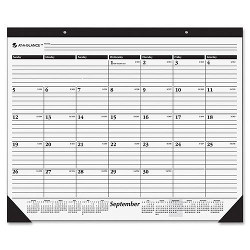At-a-glance nonrefillable 1 color monthly desk pad 22x17 academic year sept. for sale