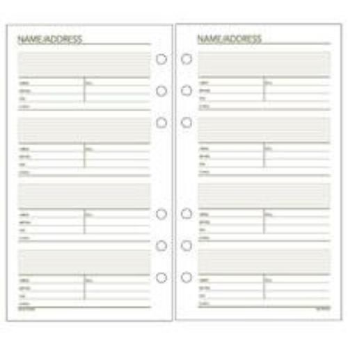 At-A-Glance Running Mate Refill Phone/Address 3-3/4&#039;&#039; x 6-3/4&#039;&#039; 30 Sheets