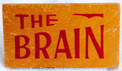 &#034;THE BRAIN&#034; wooden desk sign: great gift for the nerd/geek/brainiac in your life