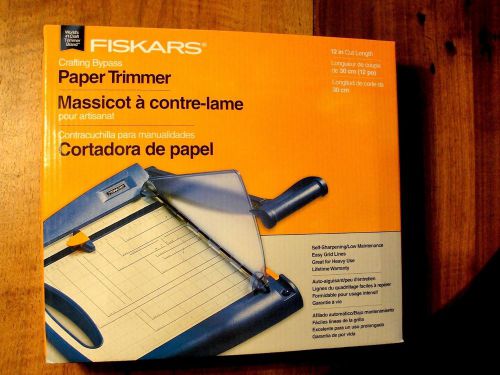 Fiskars  bypass guillotine paper trimmer 12&#034; crafting bypass trimmer for sale