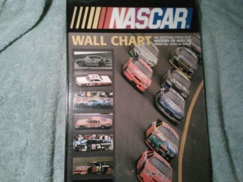 New Nascar Wall Chart book folds open to 15&#039;   History from 1940s to Today