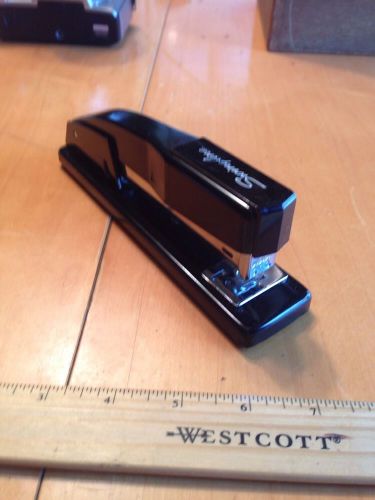 Swingline Stapler Model 444 Black Made in USA Desk EUC
