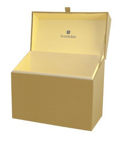 Semikolon Waterproof Letter/A4 Size File Folder Box  Beige