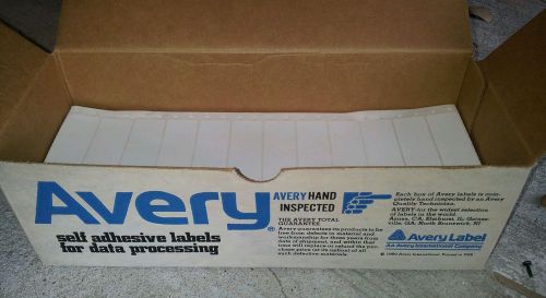 Half of 5,000 Box 4013 Avery Dot Matrix Printer Address Labels Cont. 1 Across
