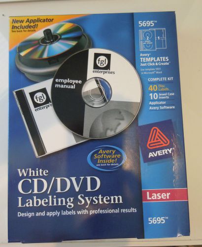 AVERY 5695 - WHITE CD/DVD LABELING SYSTEM