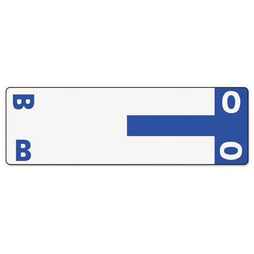 Alpha-Z Color-Coded First Letter Name Labels, B &amp; O, Dark Blue, 100/Pack