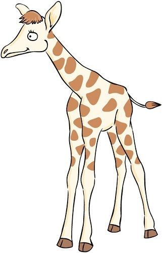 30 Custom Baby Giraffe Personalized Address Labels