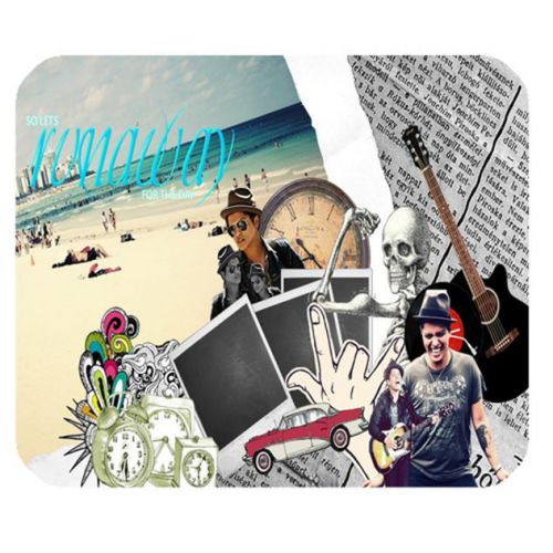 Hot Custom Mouse Pad with Bruno Mars 2 Style Great to makes a gift