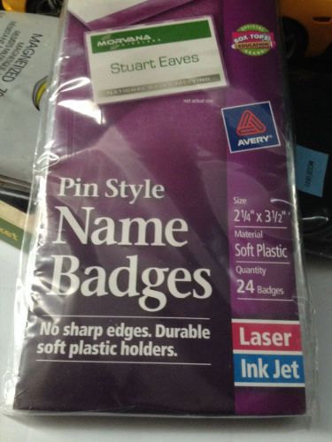 Pin style name badges