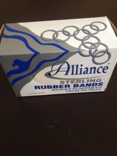Alliance Sterling Rubber Bands 1 Lb Size 54 Assorted Sizes.  New