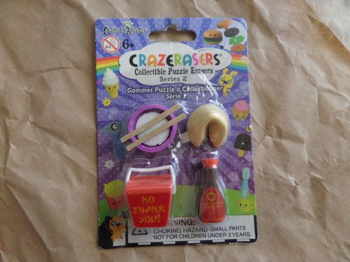 KAWAII Crazerasers Chinese Take-out Fortune Cookie Soy Sauce Chopstick