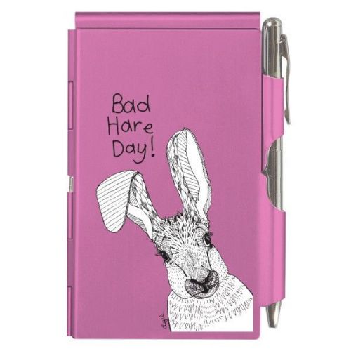 Wellspring Bad Hare Day Flip Notes with Retractable Pen